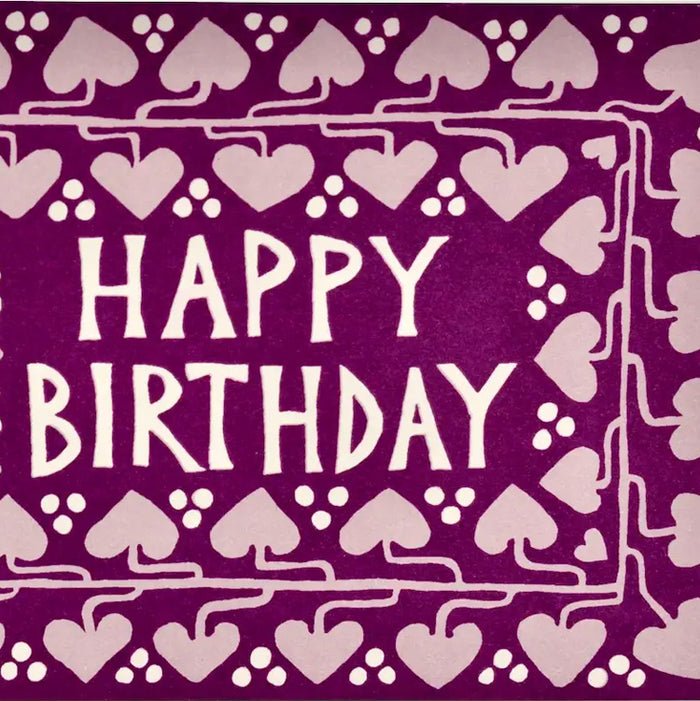 Happy Birthday with Hearts