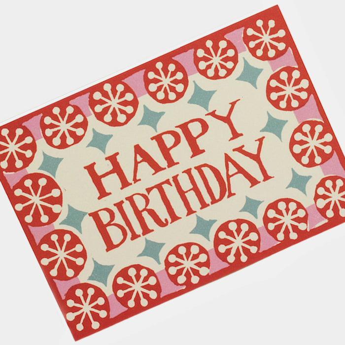 Happy Birthday with Stars Border Card - Collyer's Mansion