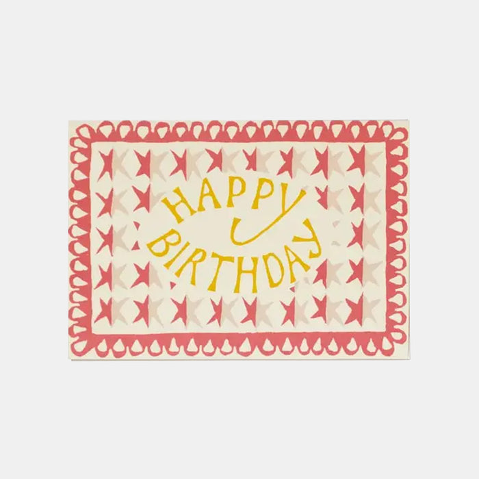 Happy Birthday with Two-Tone Stars Card