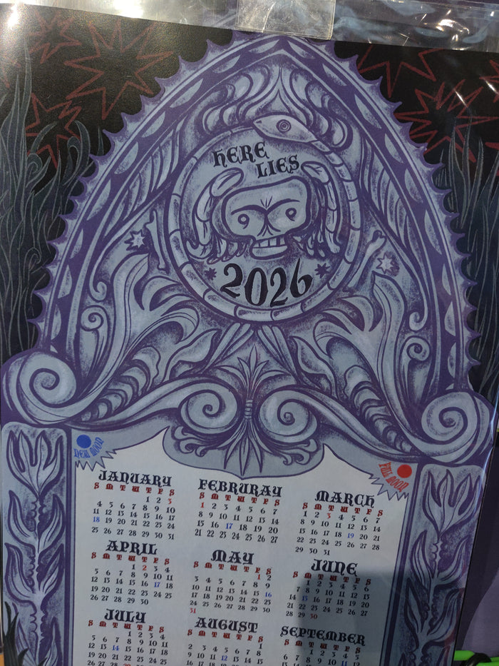 Here Lies 2026 Calendar PRiNT by Spawn's Art