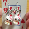 Hi Kitty EARRINGS by Skullduggery Studio