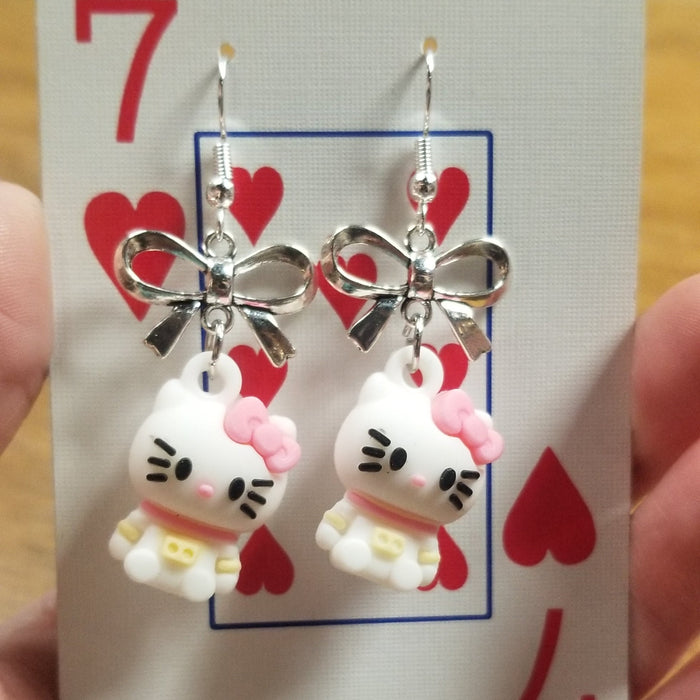 Hi Kitty EARRINGS by Skullduggery Studio
