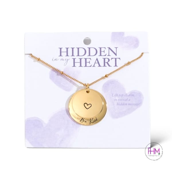 Hidden Heart Pendants - Necklaces Gold Silver