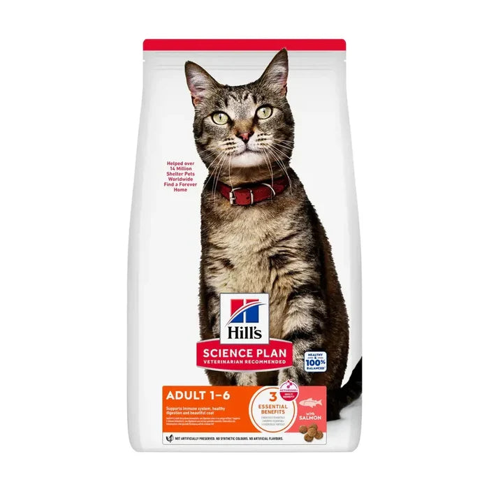 Hill's Science Plan Feline Adult Salmon Dry Cat Food 3kg
