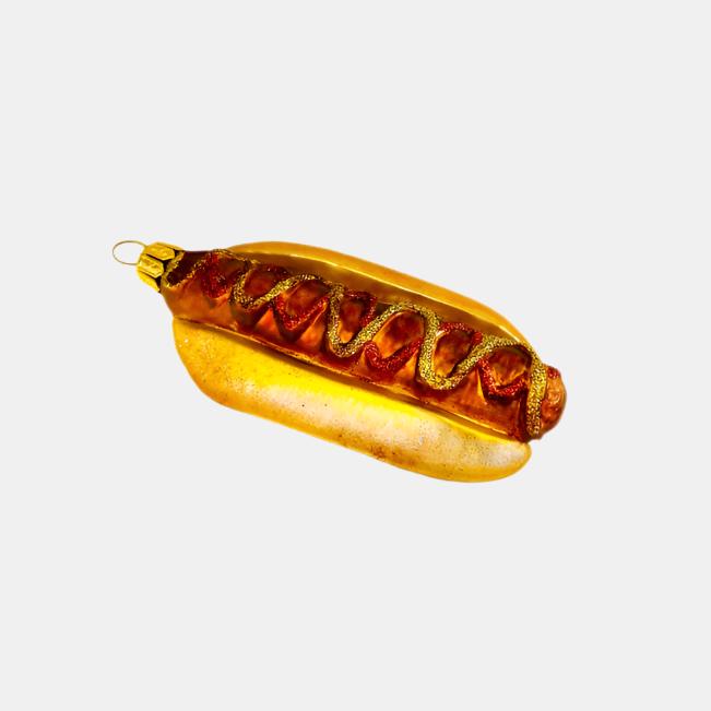 Hot Dog with Mustard Ornament