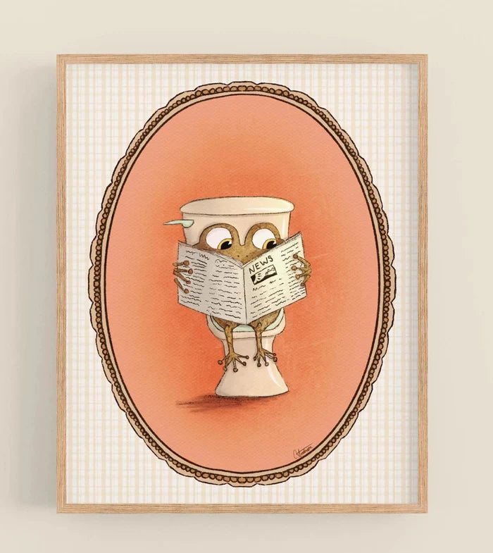 Important Business Frog PRINT