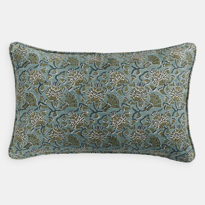 Iznik Slate Lumbar Pillow