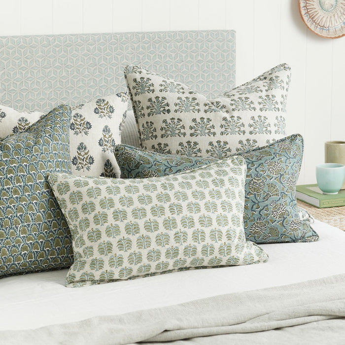 Iznik Slate Lumbar Pillow
