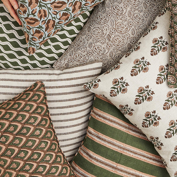 Kythira Cocoa Square Pillow