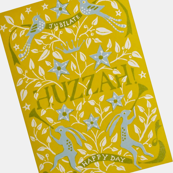 Large Card: Huzzah Happy Day