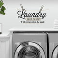 LAUNDRY QUOTE PEEL AND STICK WALL DECALS