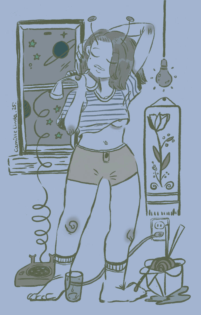 Leave A Message PRiNT by Camille Cherry