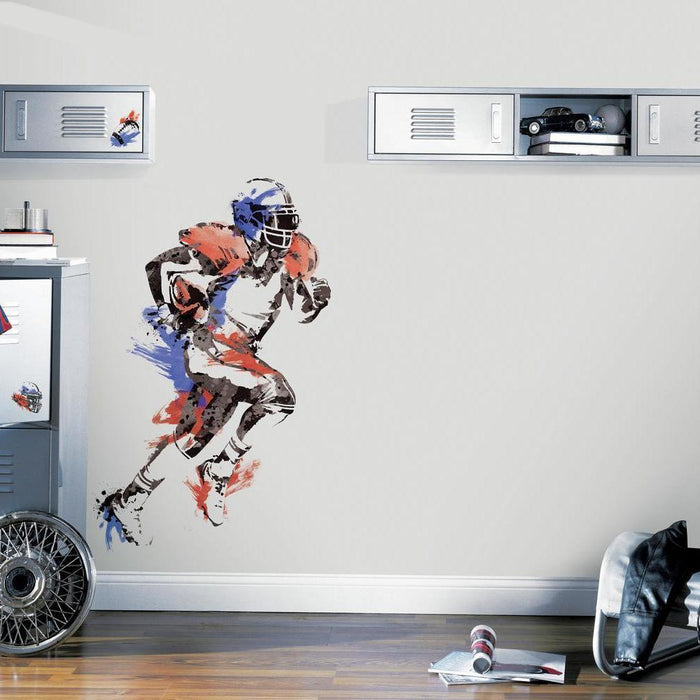 MEN'S FOOTBALL CHAMPION PEEL AND STICK GIANT WALL DECALS