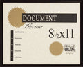 Metal Flat Black Certificate Frame