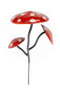 Metal Mushroom Garden Stake