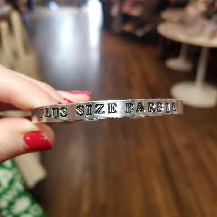 Metal Stamped Movie DOLL CUFF BRACELETS