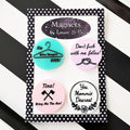 Mommie Dearest acrylic MAGNET SET