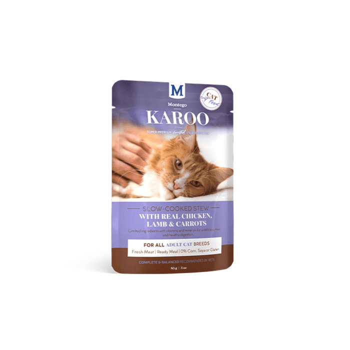Montego Karoo Adult Chicken & Carrots Wet Cat Food 85g - 10 Pack - Petworld