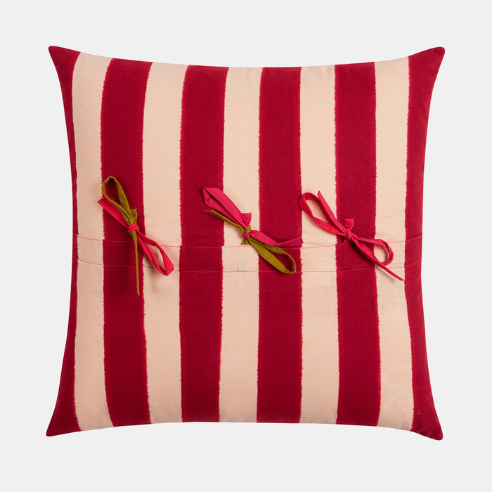 Nizam Stripes Green Square Pillow