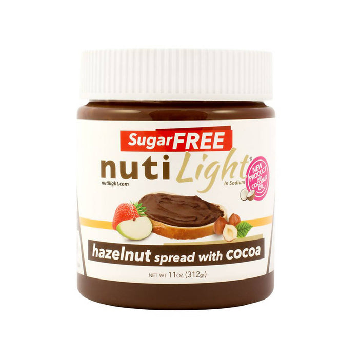 Nutilight Hazelnut Spread with Cocoa. Coconut Oil