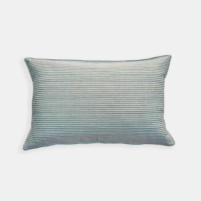 Olive Thin Stripe Lumbar Pillow