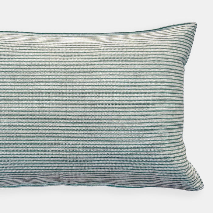 Olive Thin Stripe Lumbar Pillow