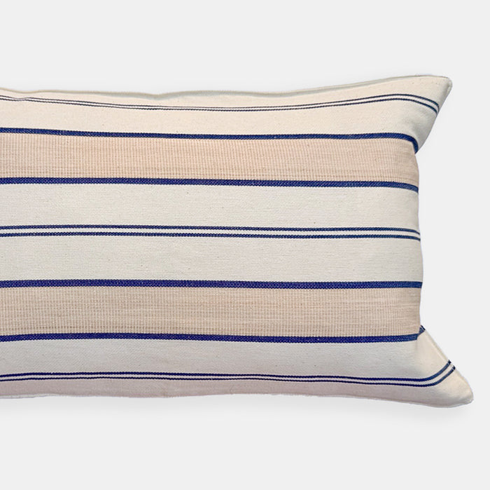 Orange Blossom Stripe Lumbar Pillow