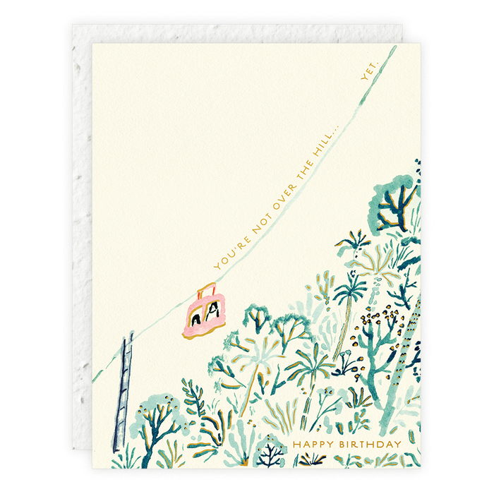 Over the Hill Birthday Card