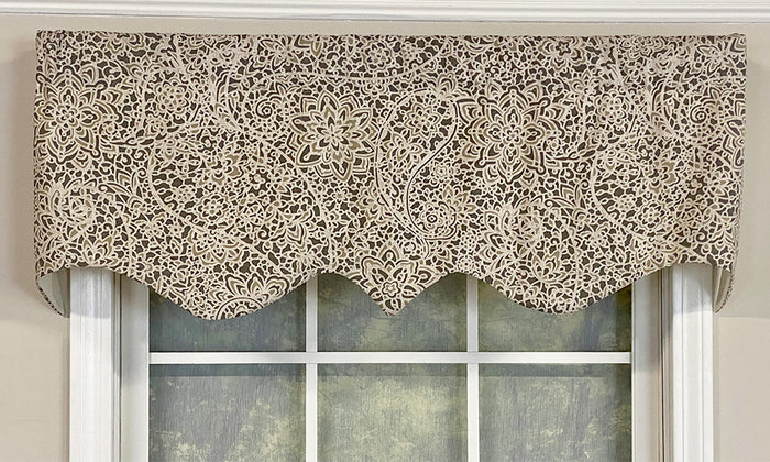 Paisley Stone Regal Valance