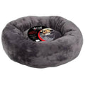 Petworld Mangolian Fleece Round Grey Medium Dog Bed 490x180mm