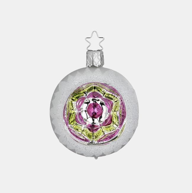 Pink and Green Reflection Ornament
