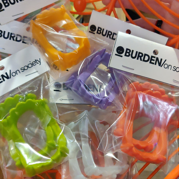 Plastic Fang EARRINGS by Burden on Society