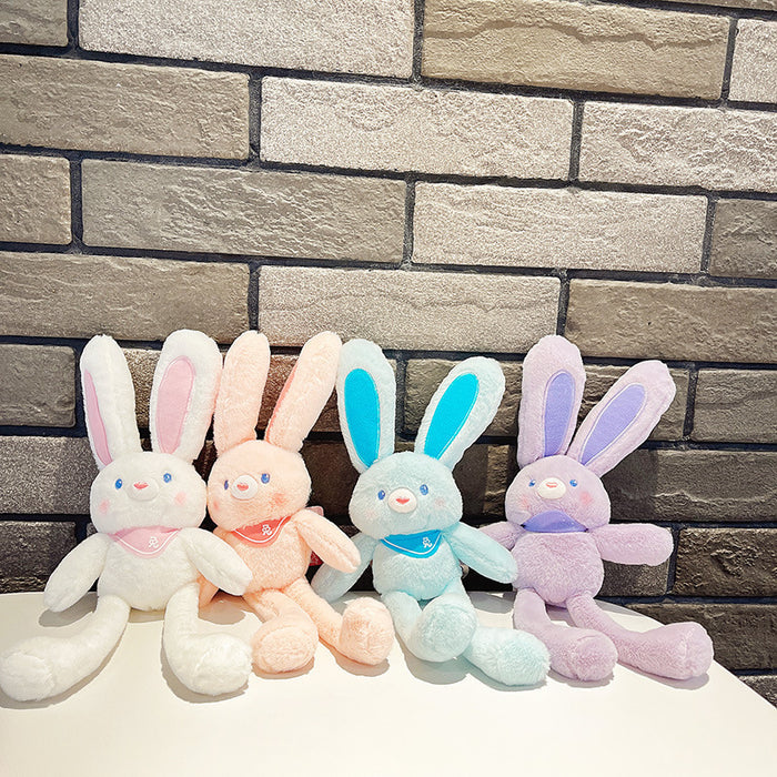 Plush Pull Ears Rabbit Stretch Doll Keychain