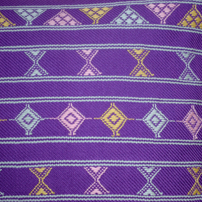 Purple Handwoven Square Pillow