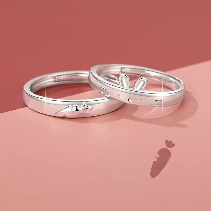 Rabbit And Carrot Ring For Men And Women