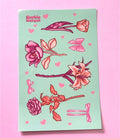 Roses and Bows STICKER SHEET by @SophieMargotArt