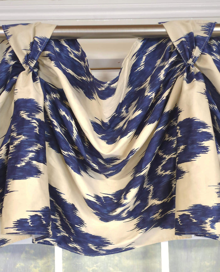 Royal Ikat Victory Swag Valance