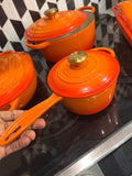 Sauce Pot - Tangerine & Gold