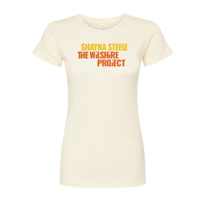 Shayna Steele - The Wilshire Project - Cream/Yellow/Orange Women's Cut Shirt