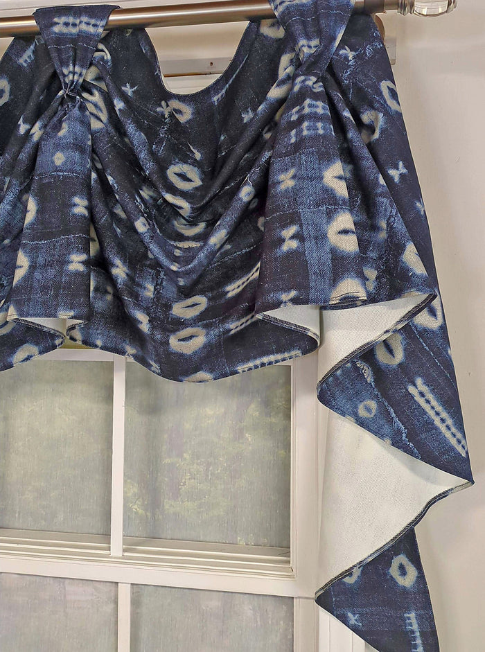 Shibori Victory Swag Valance