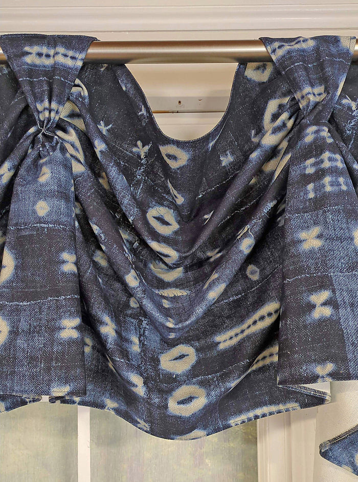Shibori Victory Swag Valance