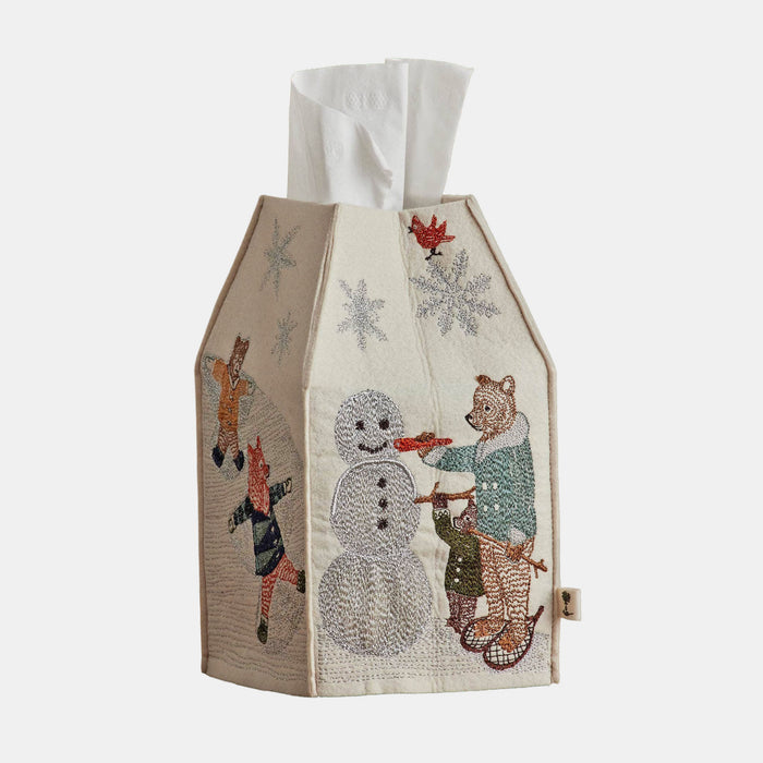 Snow Day Tissue Box Cover