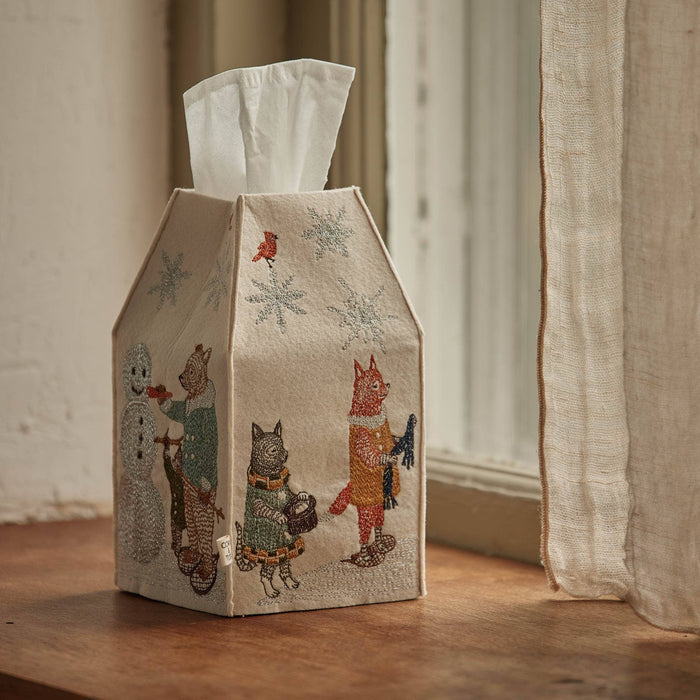 Snow Day Tissue Box Cover