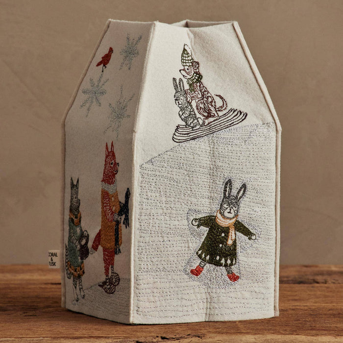 Snow Day Tissue Box Cover