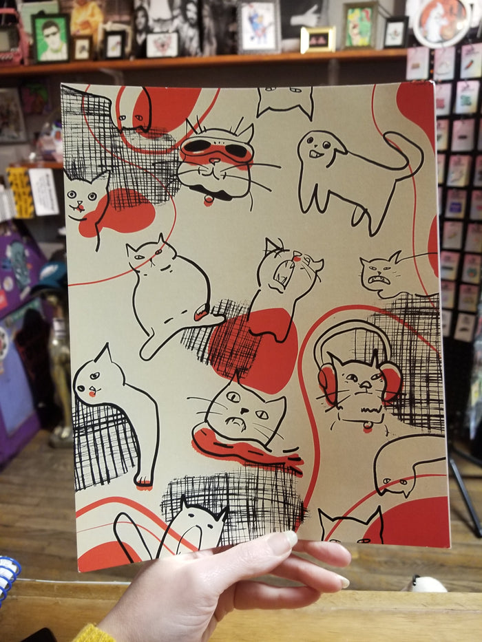 So Many Cats PRINT by JazMakes Studio