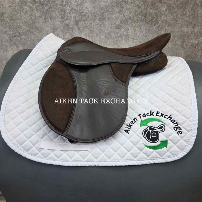 **SOLD** Thorowgood Synthetic All Purpose Saddle, 15.5" Seat, M/MW Tree, Wool Flocked Panels