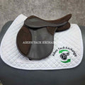 **SOLD** Thorowgood Synthetic All Purpose Saddle, 15.5" Seat, M/MW Tree, Wool Flocked Panels
