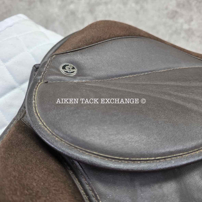 **SOLD** Thorowgood Synthetic All Purpose Saddle, 15.5" Seat, M/MW Tree, Wool Flocked Panels