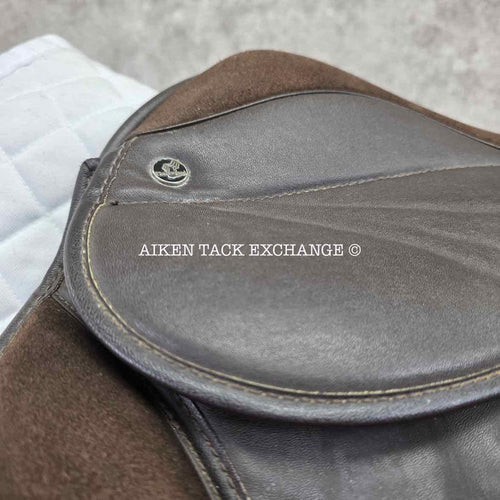 **SOLD** Thorowgood Synthetic All Purpose Saddle, 15.5" Seat, M/MW Tree, Wool Flocked Panels