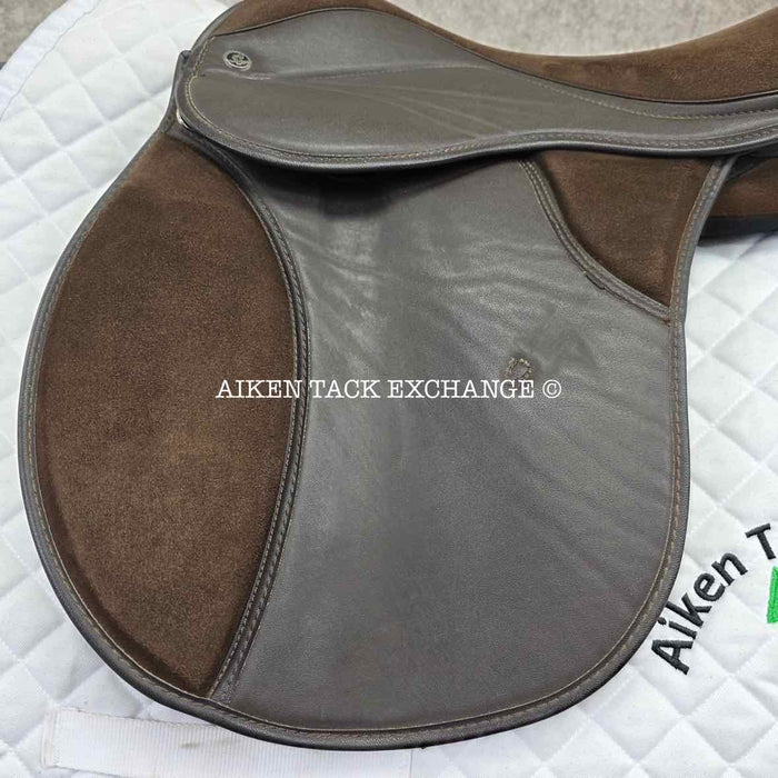 **SOLD** Thorowgood Synthetic All Purpose Saddle, 15.5" Seat, M/MW Tree, Wool Flocked Panels
